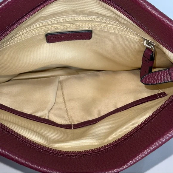 Corder London Elegant Burgundy Crossbody Bag Real Leather like new! - Picture 13 of 16